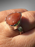 Handmade Pear Shaped Sunstone Ring