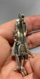 Antique Rare French Napoleon Sterling Lapel Pin Brooch