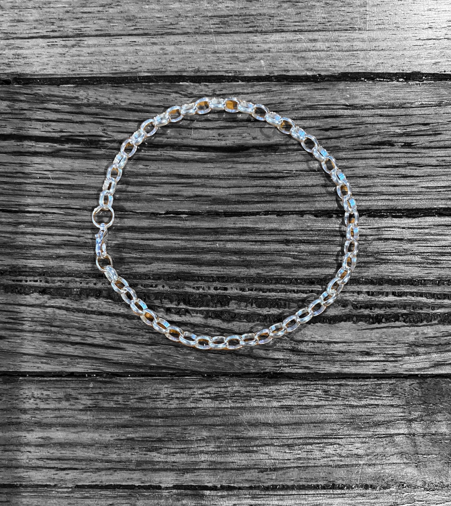 Sterling Silver Belcher Link Anklets