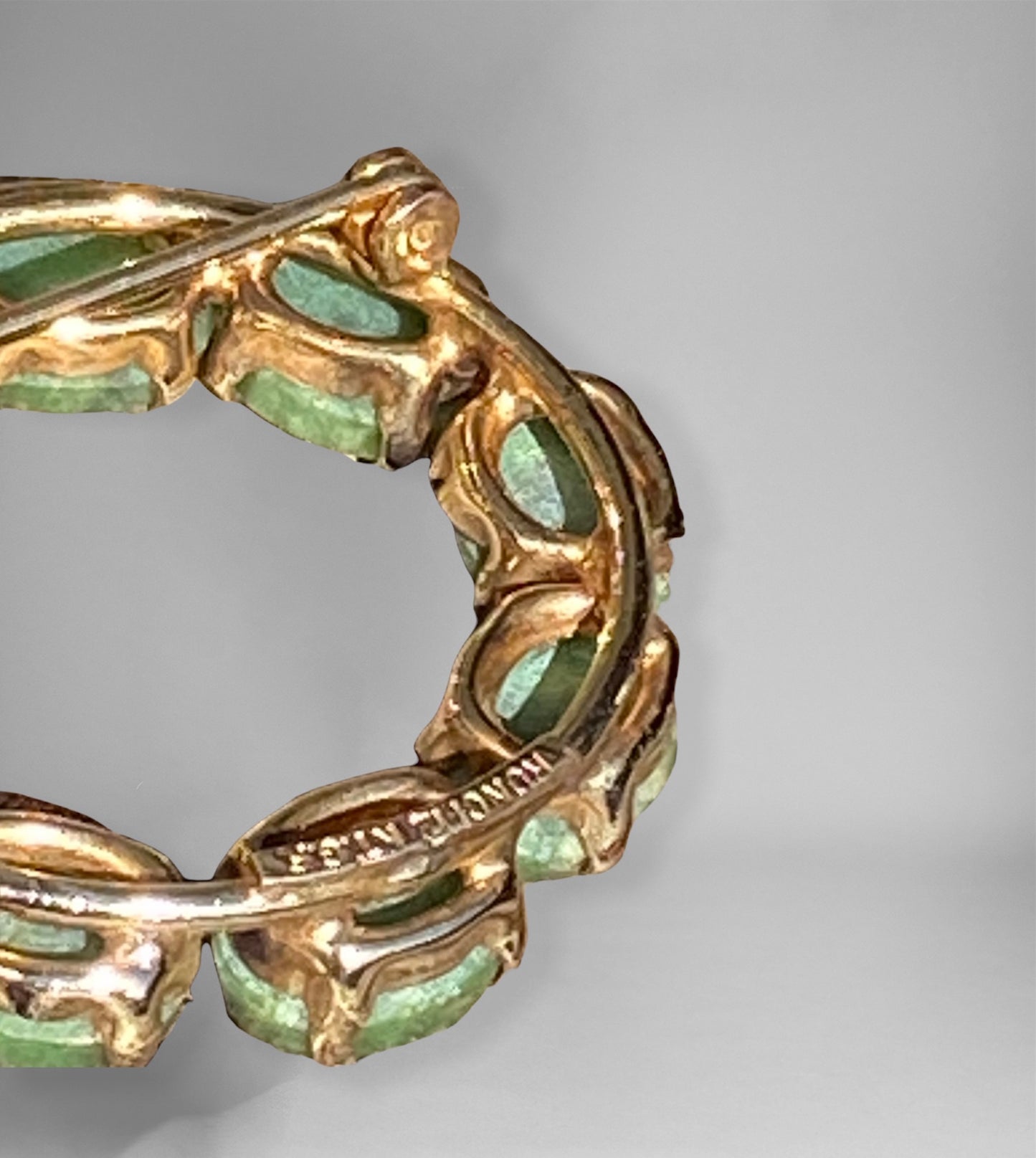 Vintage Jade GP Brooch