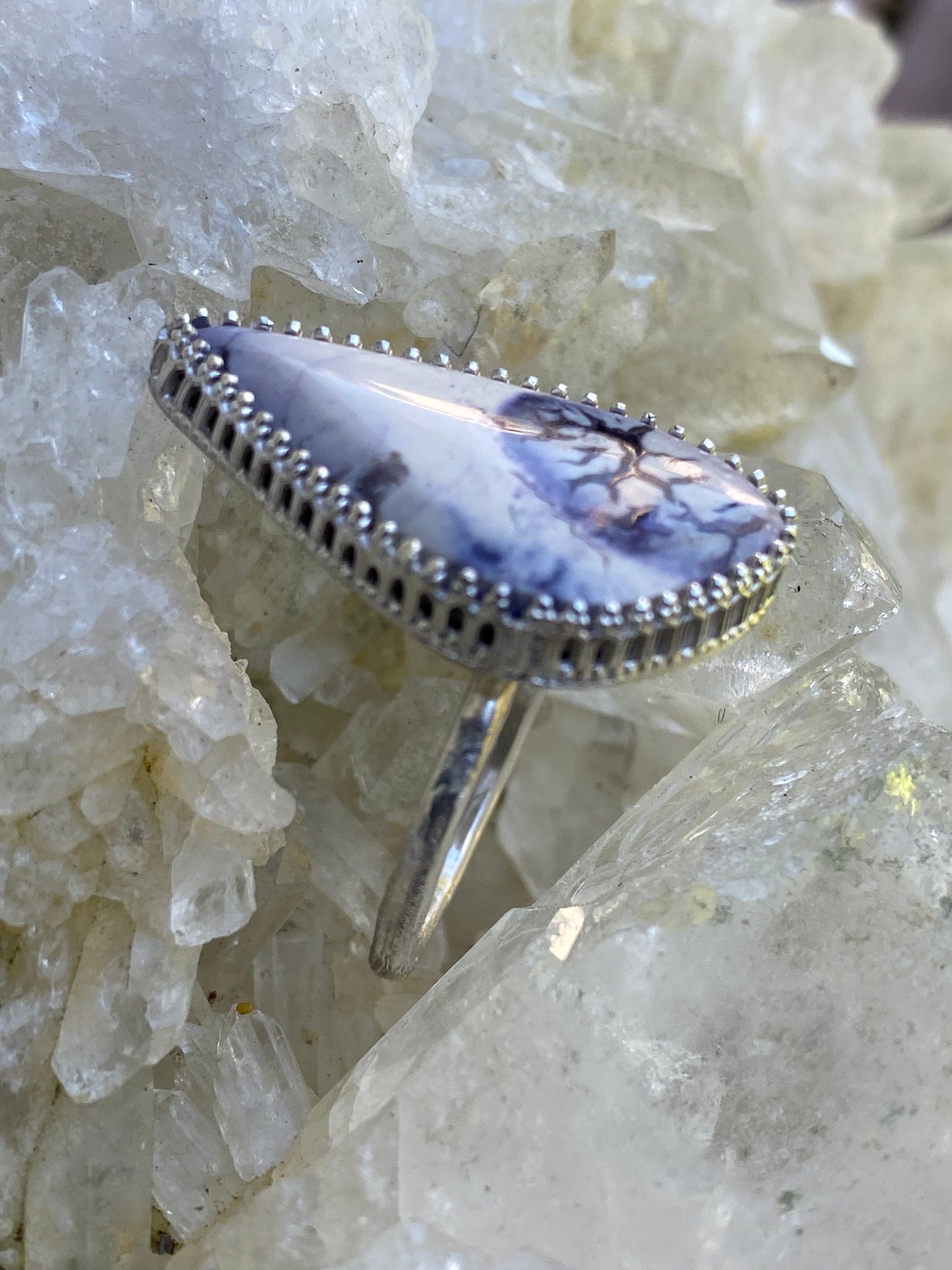 Handmade Sterling Silver Tiffany Stone Ring