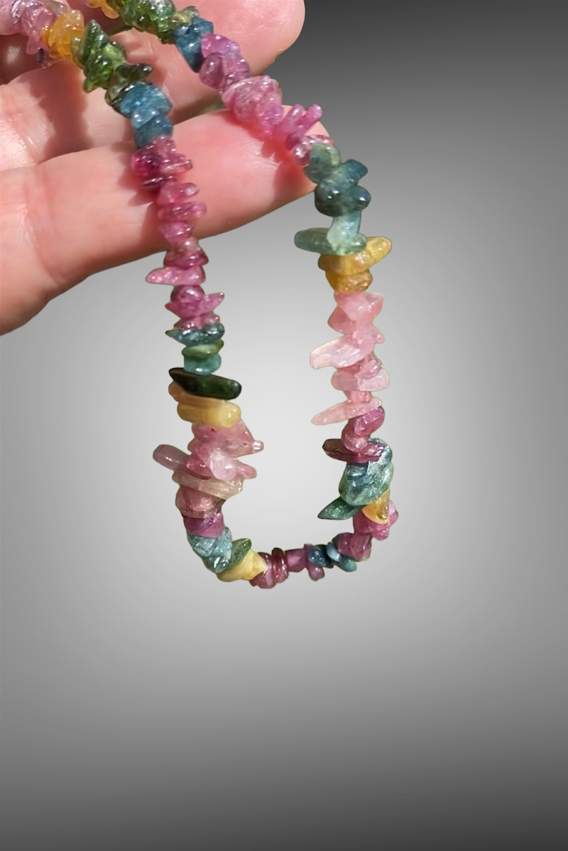 Rainbow Tourmaline Necklace
