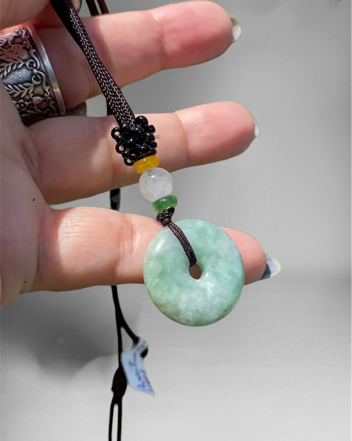 Pi Stone Donut Stone Necklace