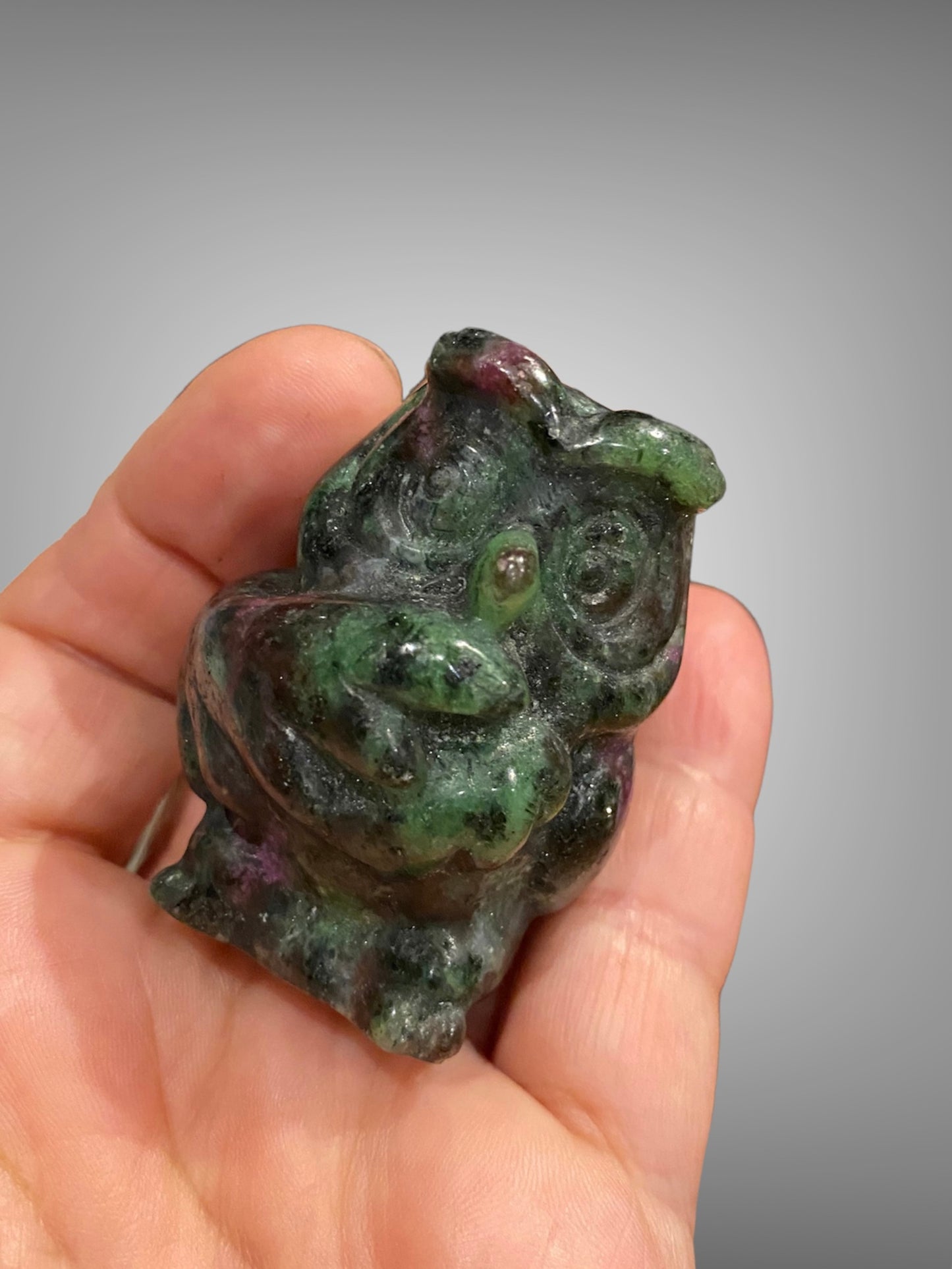 Ruby in Zoisite Owl
