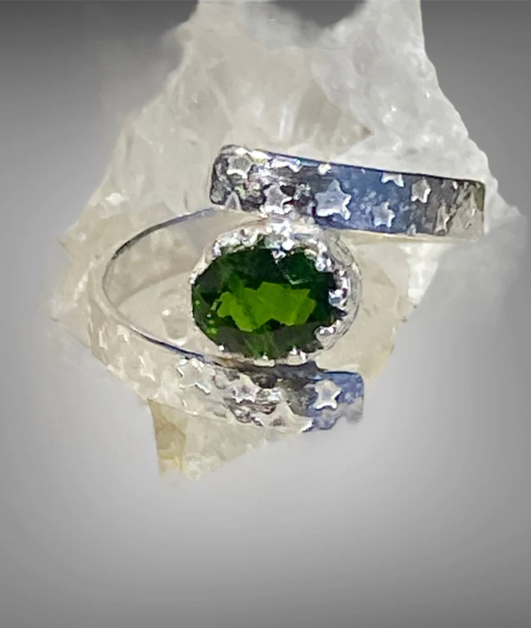 Handmade Chrome Diopside Sterling Silver Ring sold