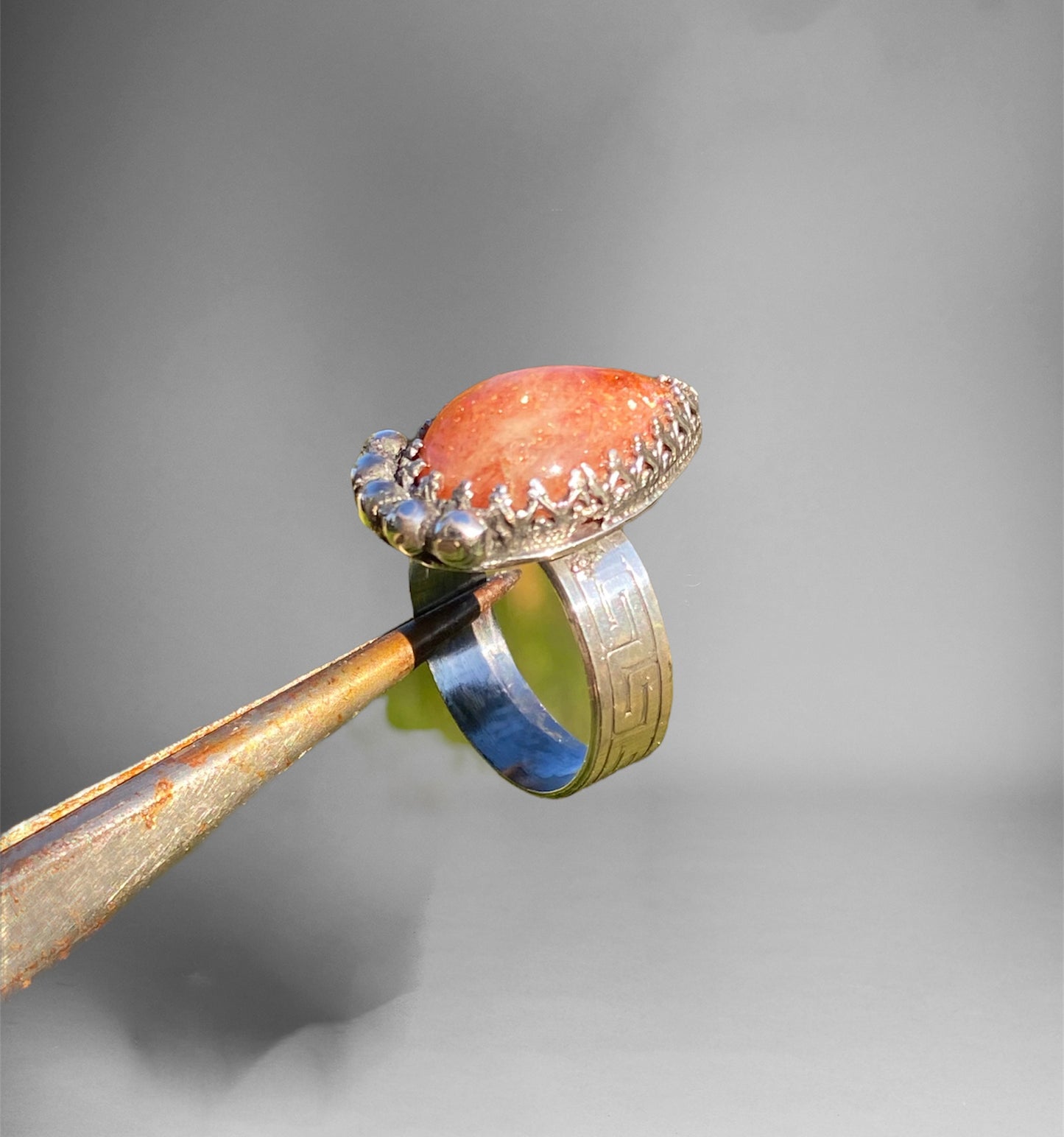 Sunstone Sterling Silver Ring