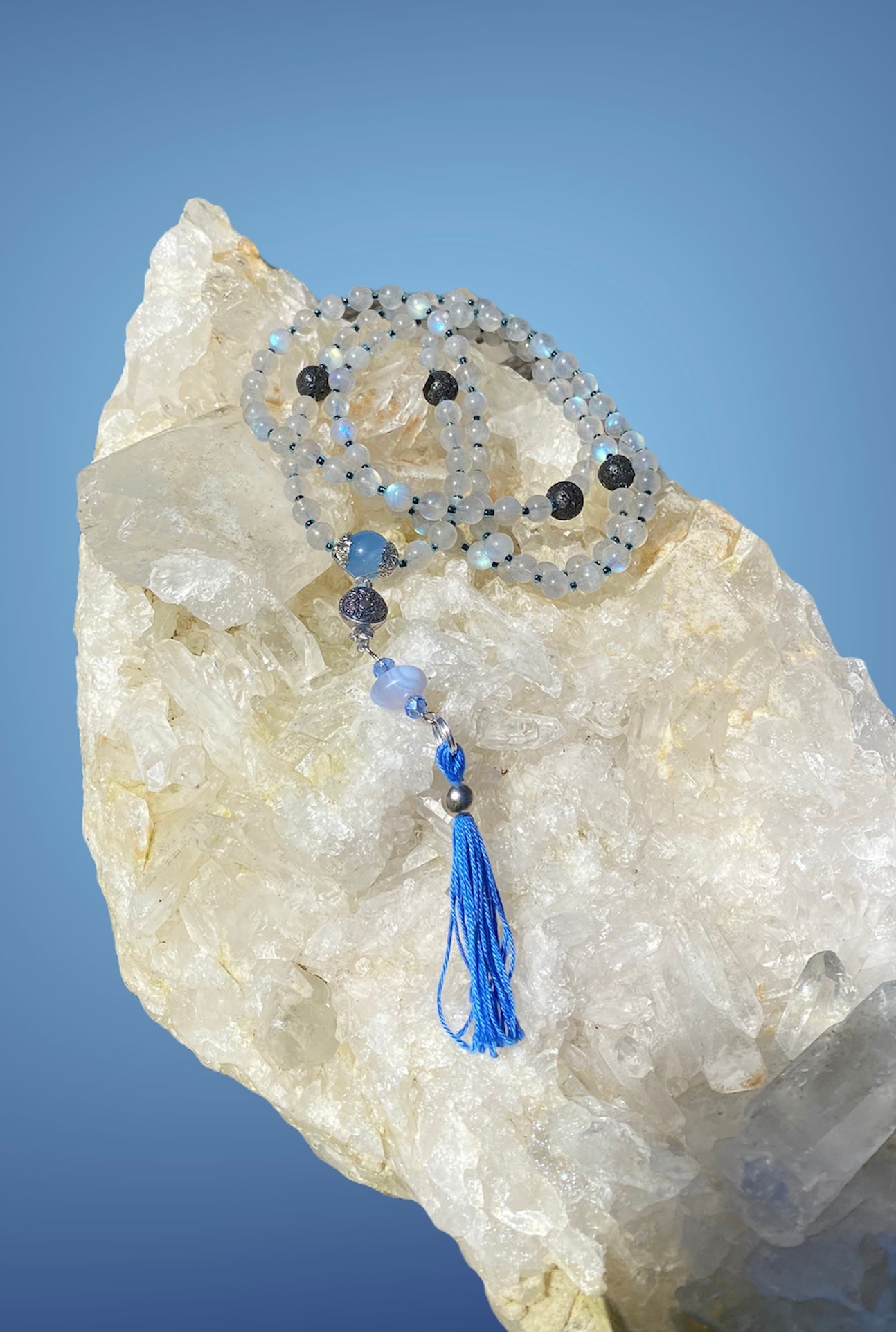 Handmade Labradorite Zen Style Mala Beads