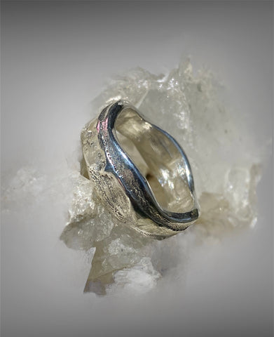 Sand Cast Sterling Silver Ring