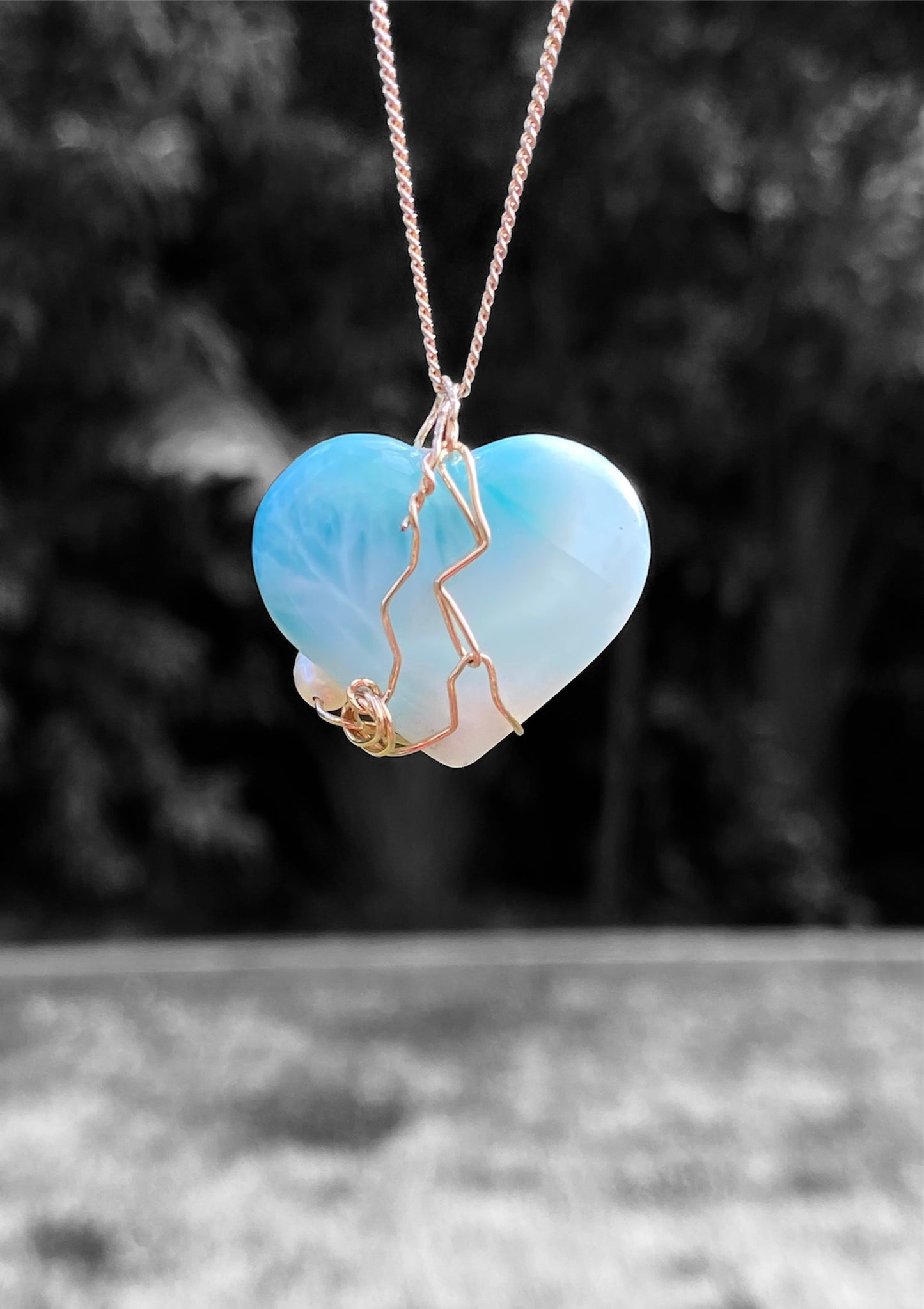 Larimar Heart Pendant