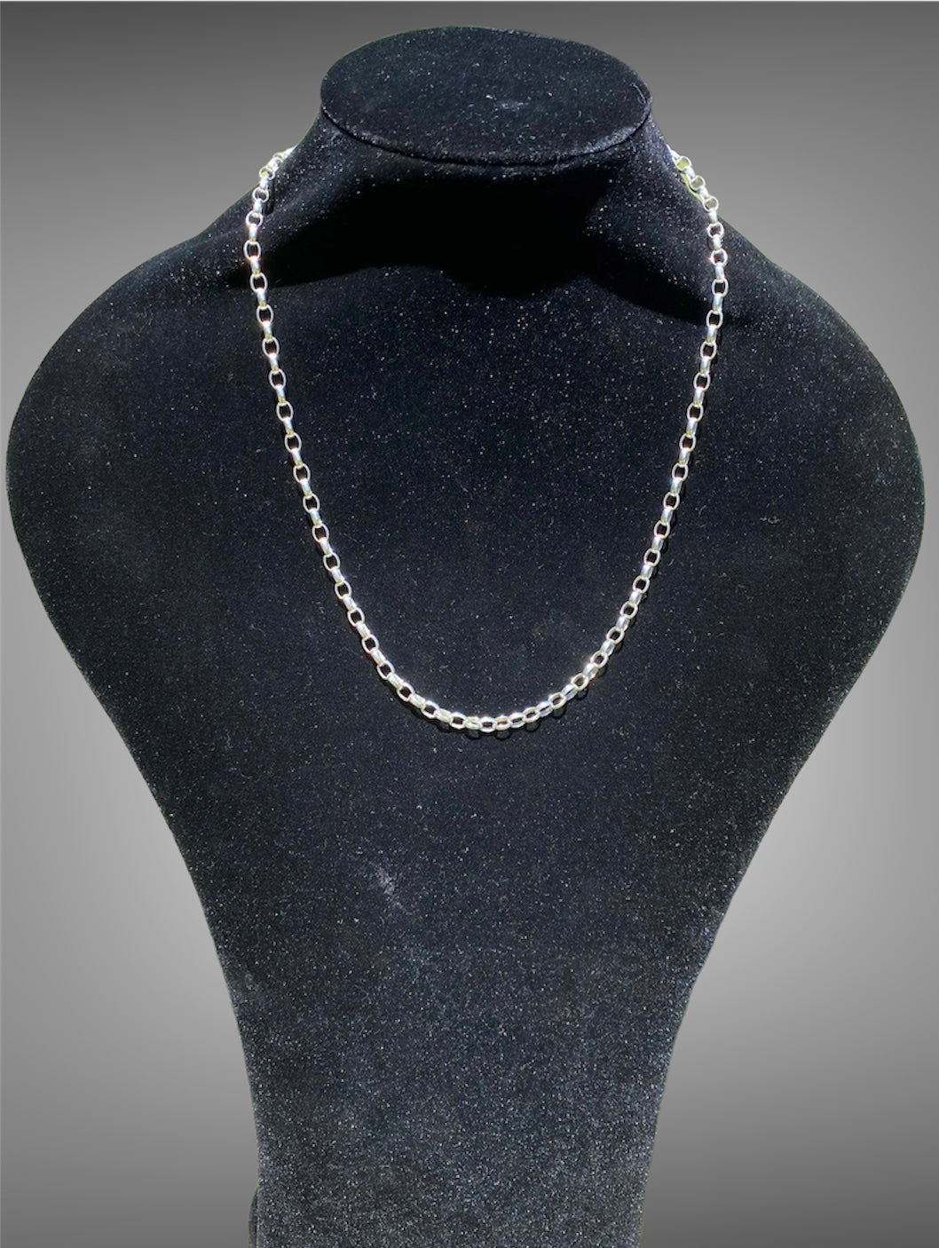 Solid Sterling Silver Unisex Belcher Link Chain