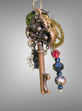 Steampunk freeform Key Bottle Opener Pendant