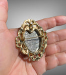Antiquities Couture Two Tone Cameo Pin Pendant
