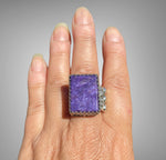 Charoite Cocktail Ring