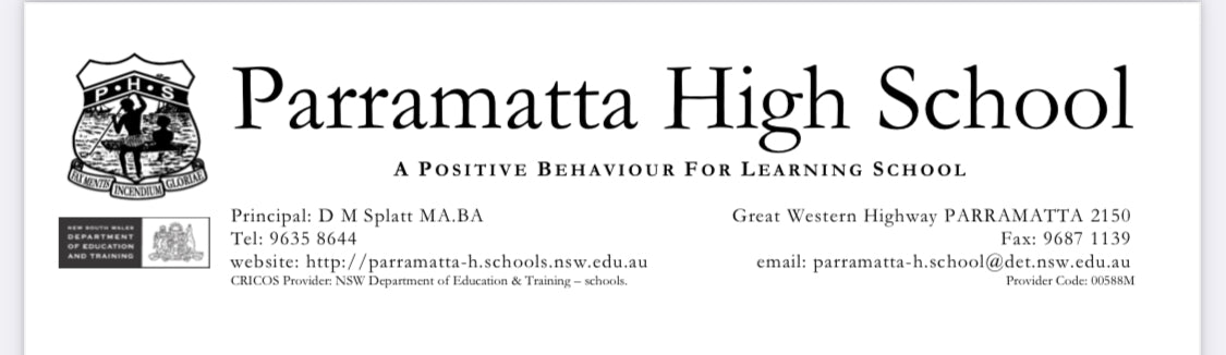 Vintage Shield P.H.S Parramatta High School ‘Fax mentis incendium gloriae’