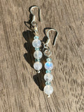 Labradorite and Aquamarine Bead Earrings