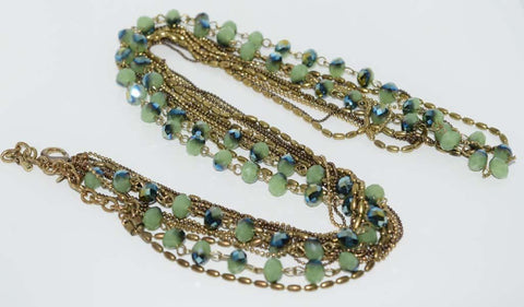 Vintage 7 Strand Beaded Necklace