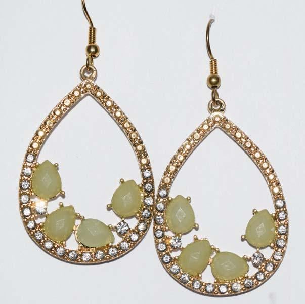 Rhinestone Teardrop Dangle Earrings sold