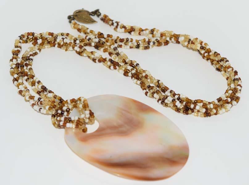 Coldwater Creek Shell & Bead Necklace