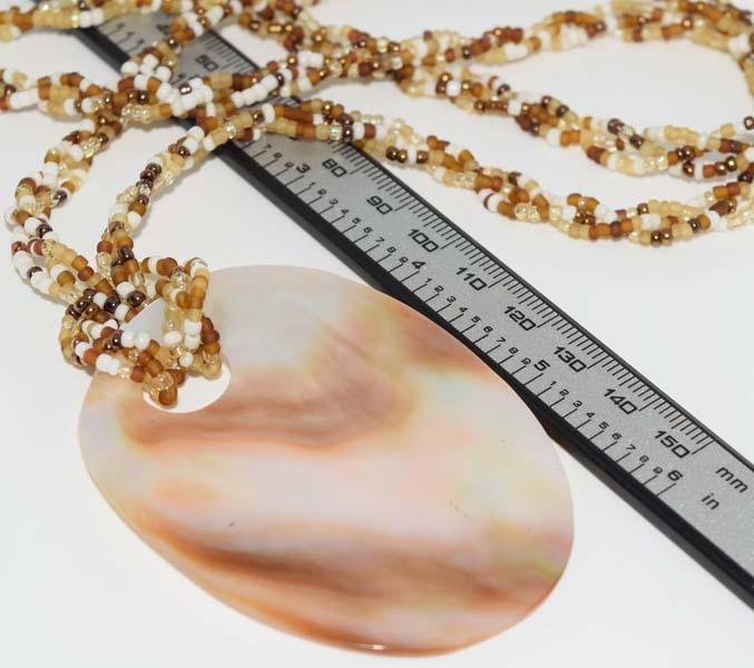 Coldwater Creek Shell & Bead Necklace