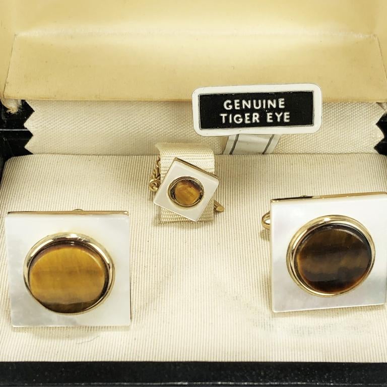 Vintage Dante Cufflink & Tie Pin Set