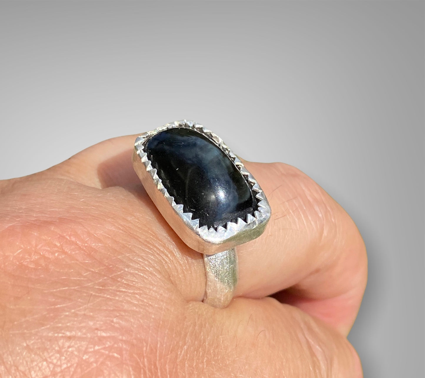Rainbow Obsidian Ring