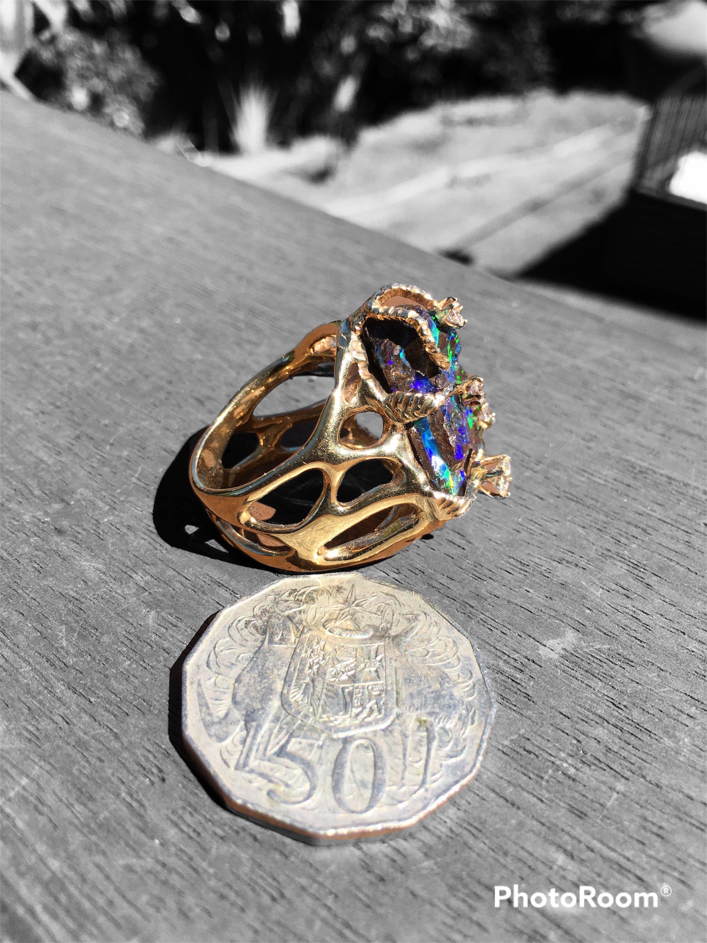 Liberace Opal and Diamond Ring sold