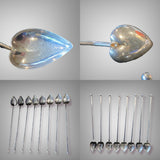 1920s Wallace Silver Julep Iced Tea Sipping Spoons Set of Eight