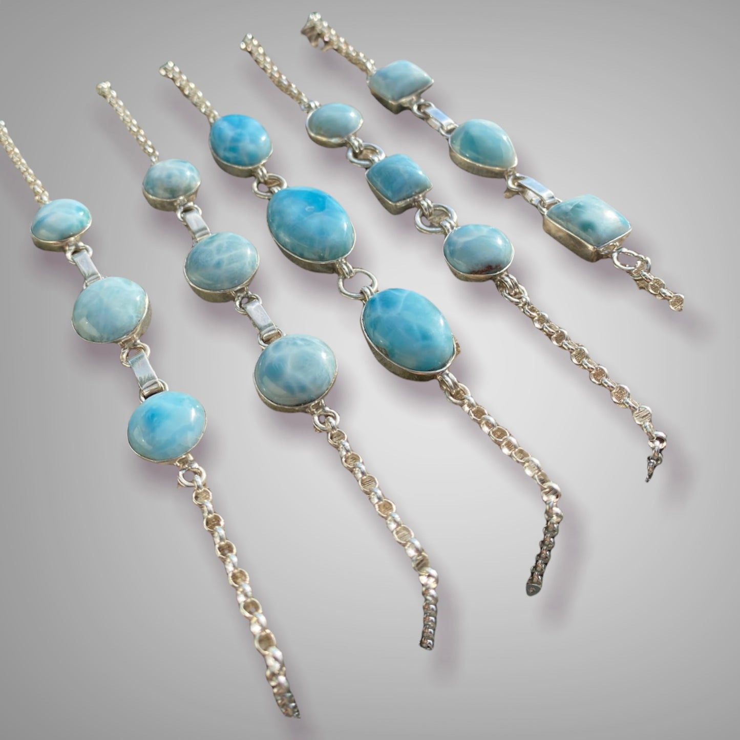Ocean Blue Larimar & Sterling Bracelet sold