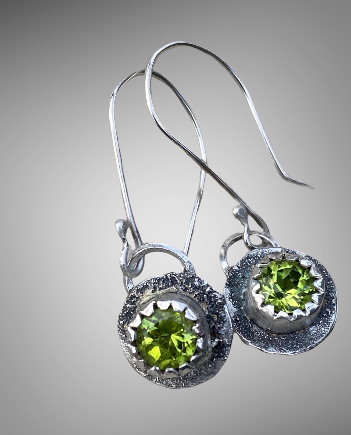 Custom Handmade Peridot Earrings sold