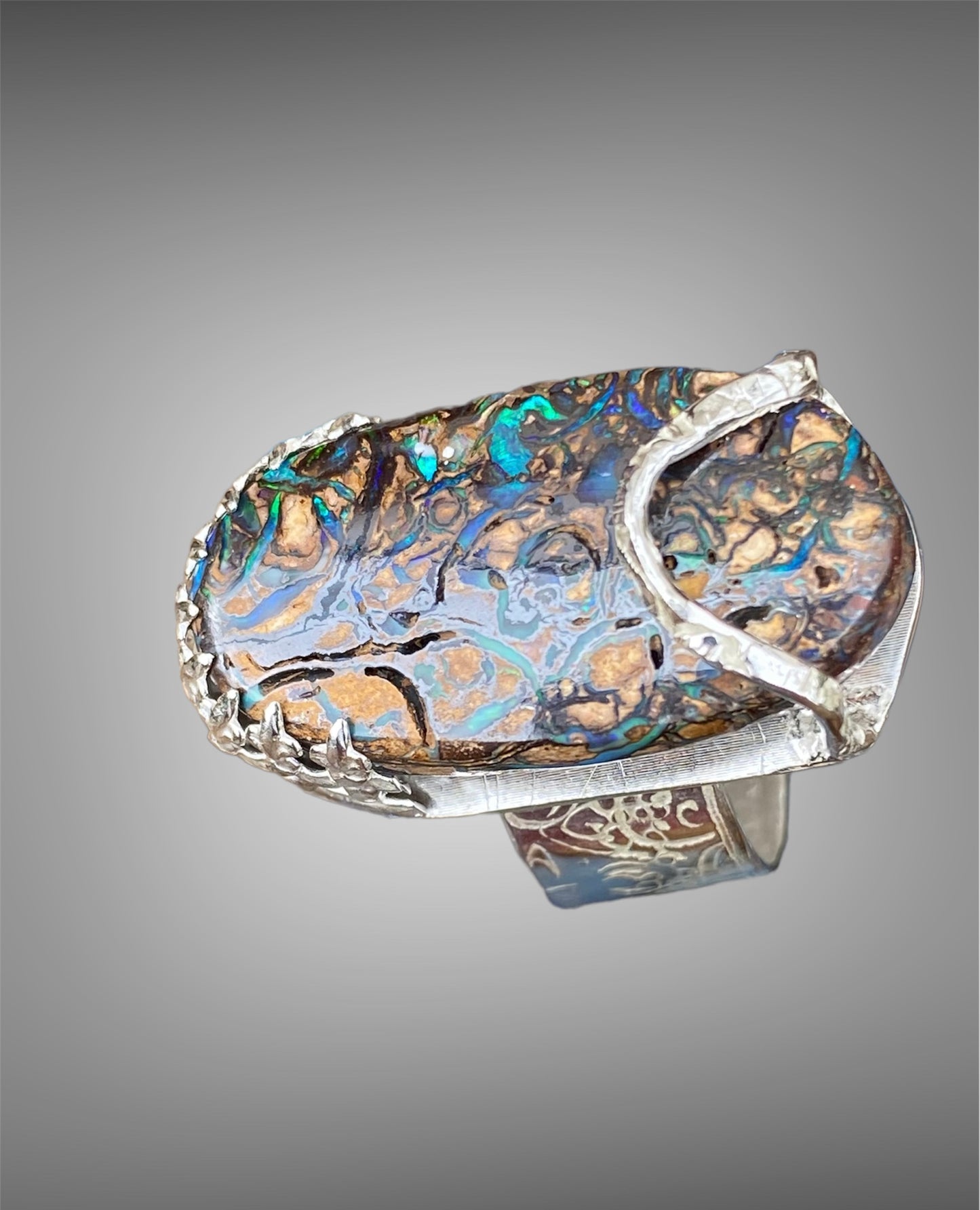 Handmade Yowah Nut Opal Ring sold