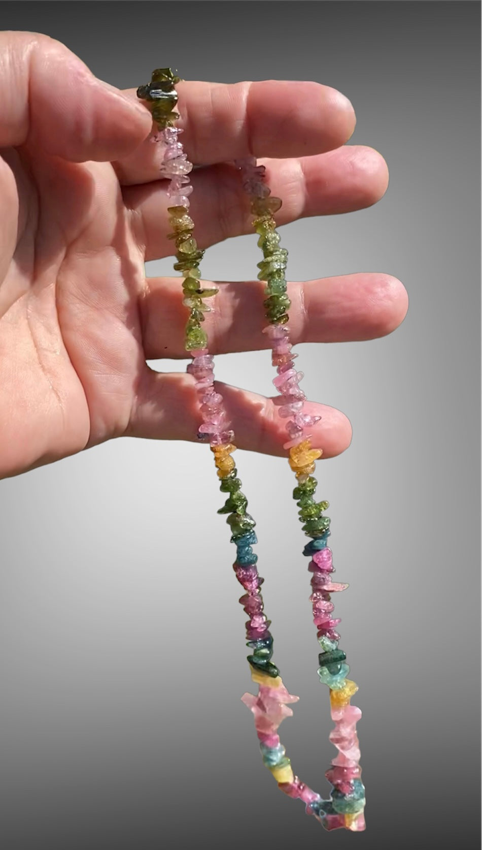 Rainbow Tourmaline Necklace