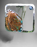 Handmade Yowah Opal & Austalain Sapphire Pendant