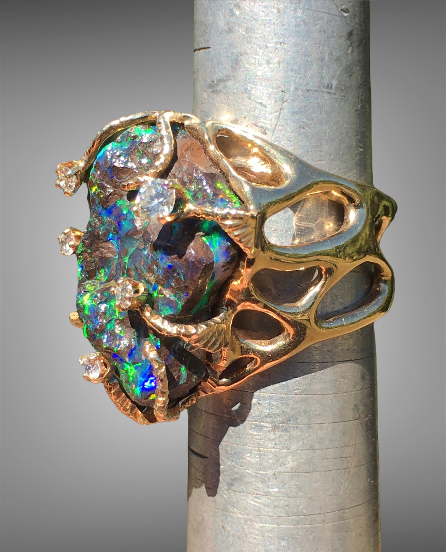 Liberace Opal and Diamond Ring sold
