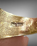 Vintage American Black Onyx 10K Gold Signet Ring