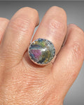 Handmade Sterling Silver Ruby in Kyanite Ring