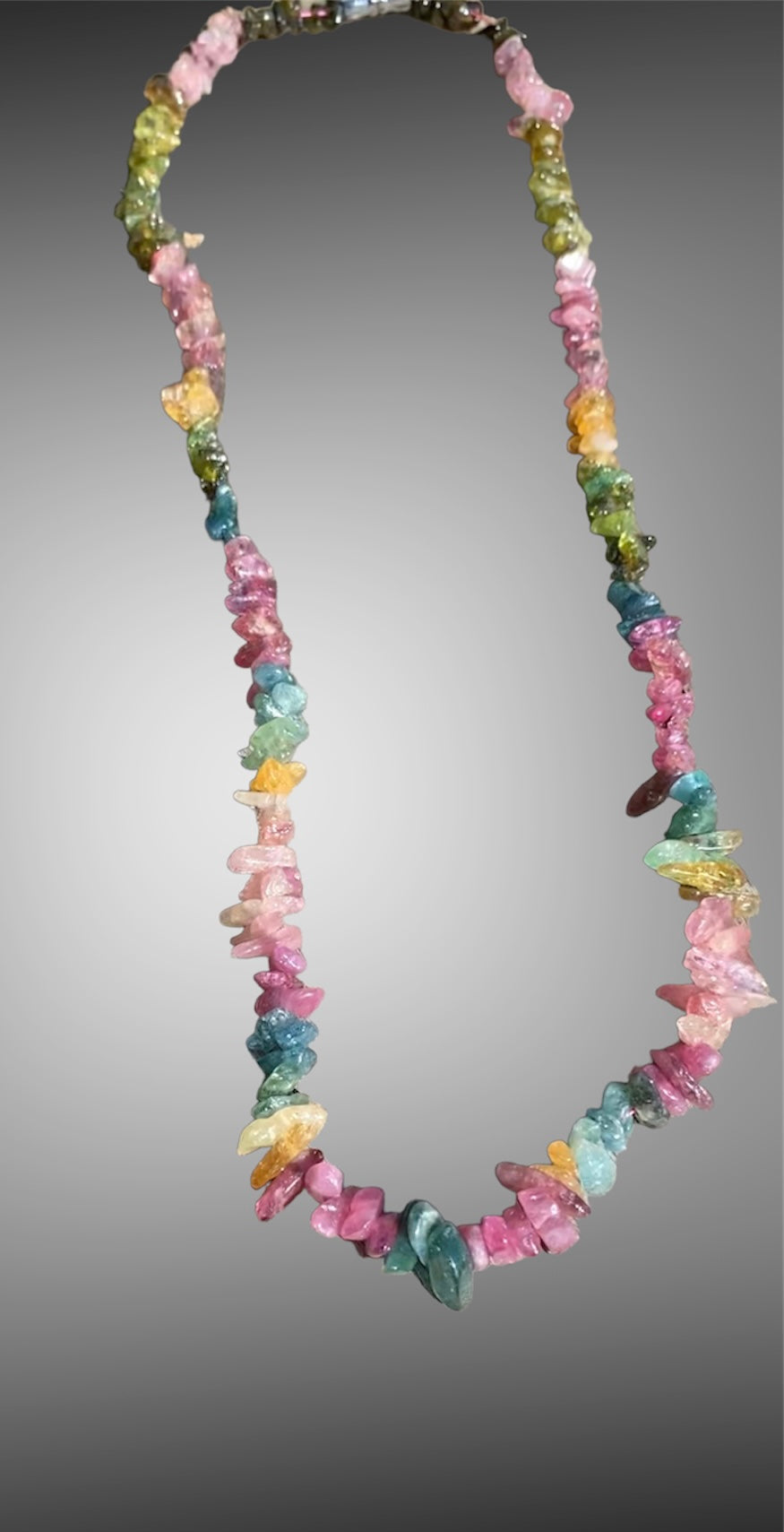 Rainbow Tourmaline Necklace