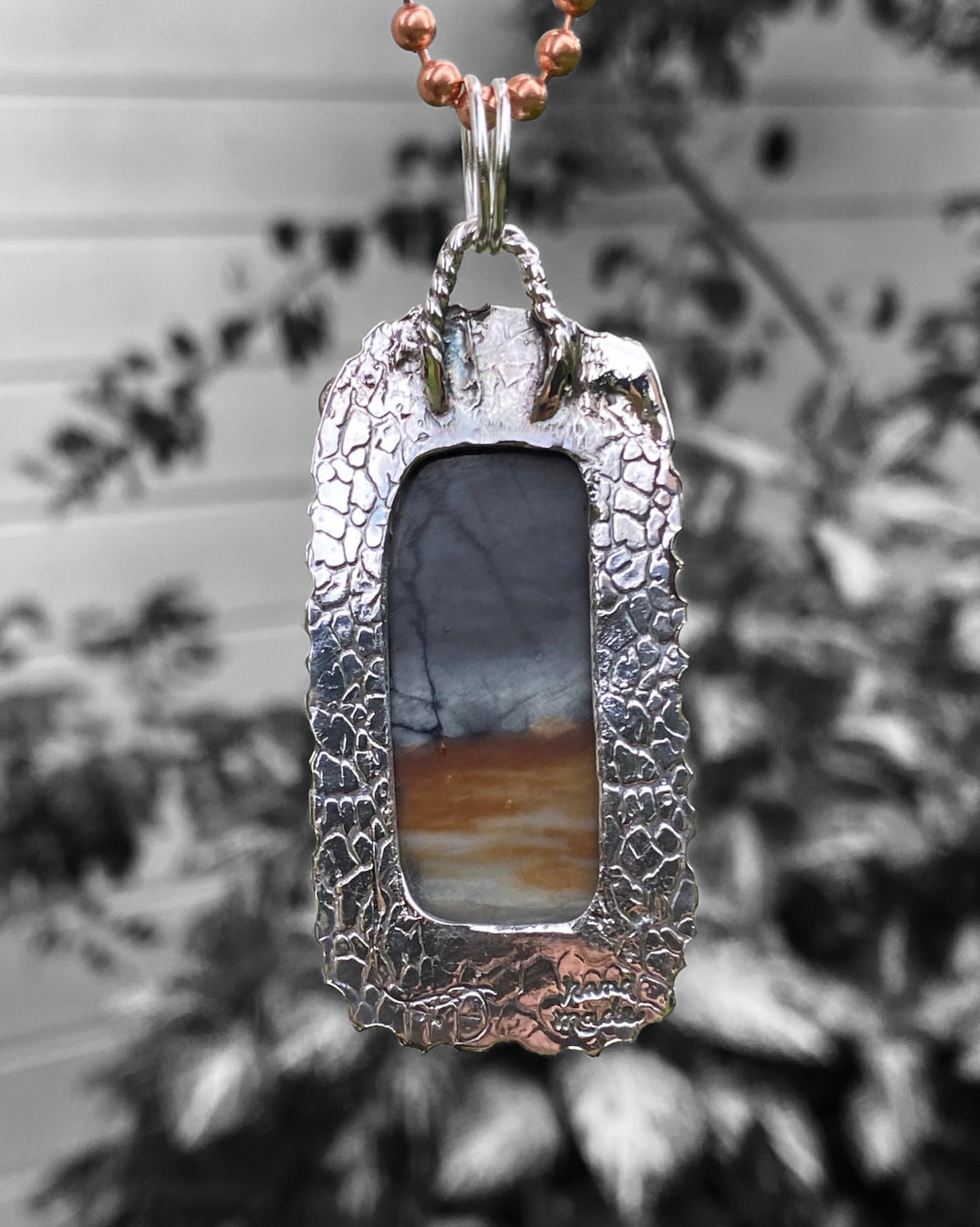 Handmade Bespoke Picasso Marble Pendant
