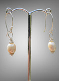 Handmade Pearl Bead Earrings