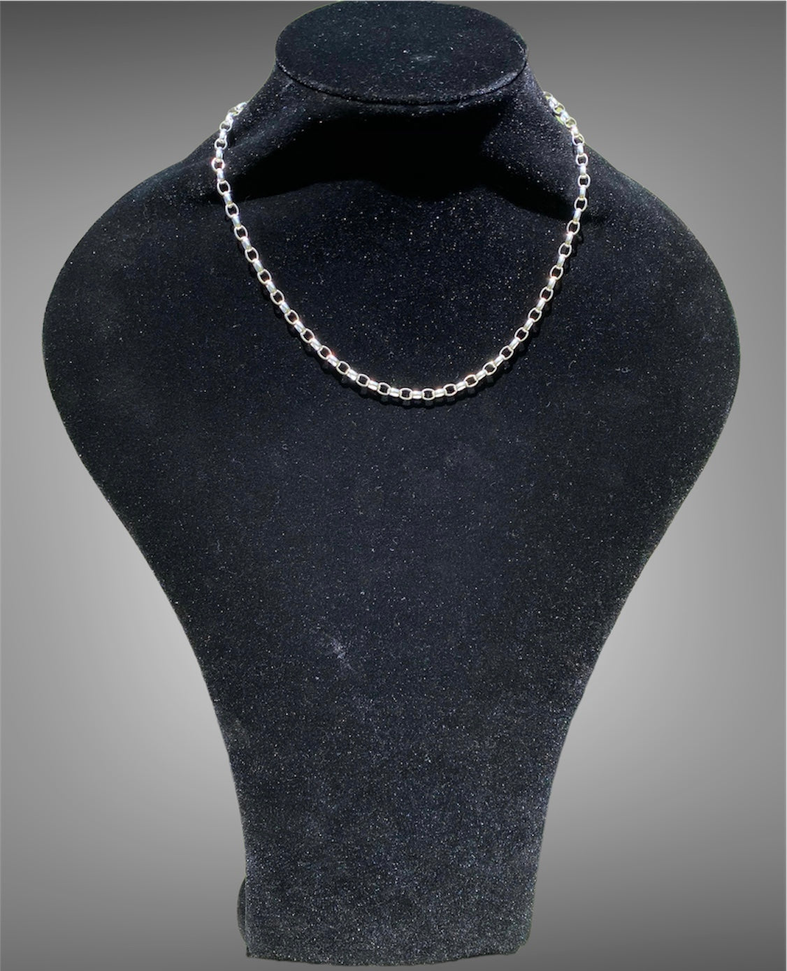Solid Sterling Silver Unisex Belcher Link Chain