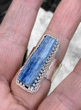 Natural Rough Blue Kyanite Ring