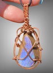 Australian Boulder Opal Wire Wrap Pendants