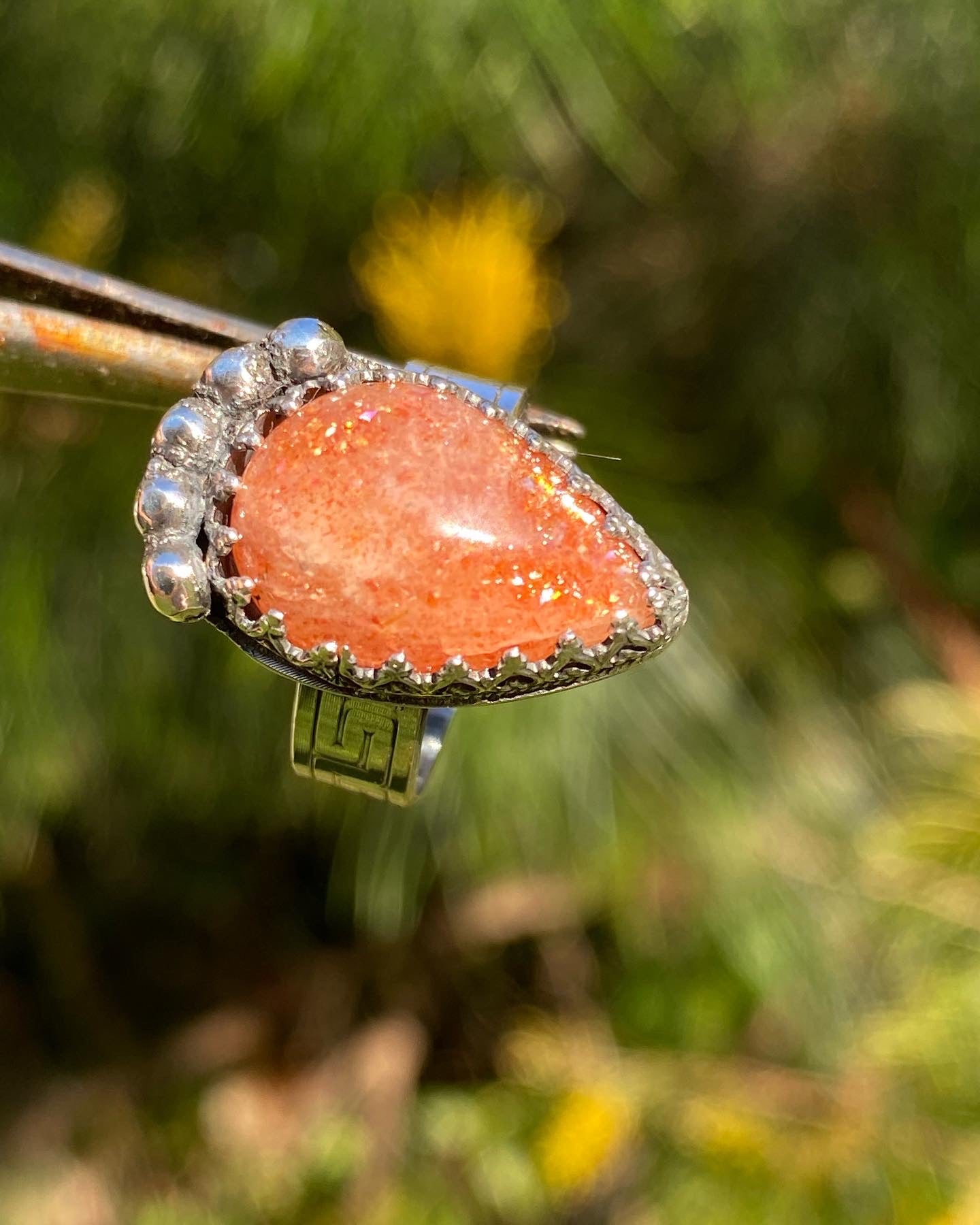 Sunstone Sterling Silver Ring