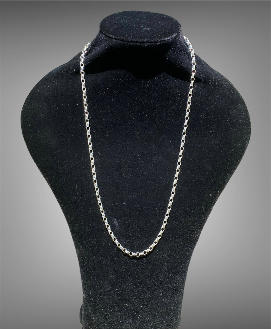 Solid Sterling Silver Unisex Belcher Link Chain