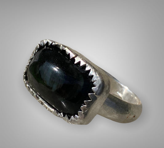 Rainbow Obsidian Ring