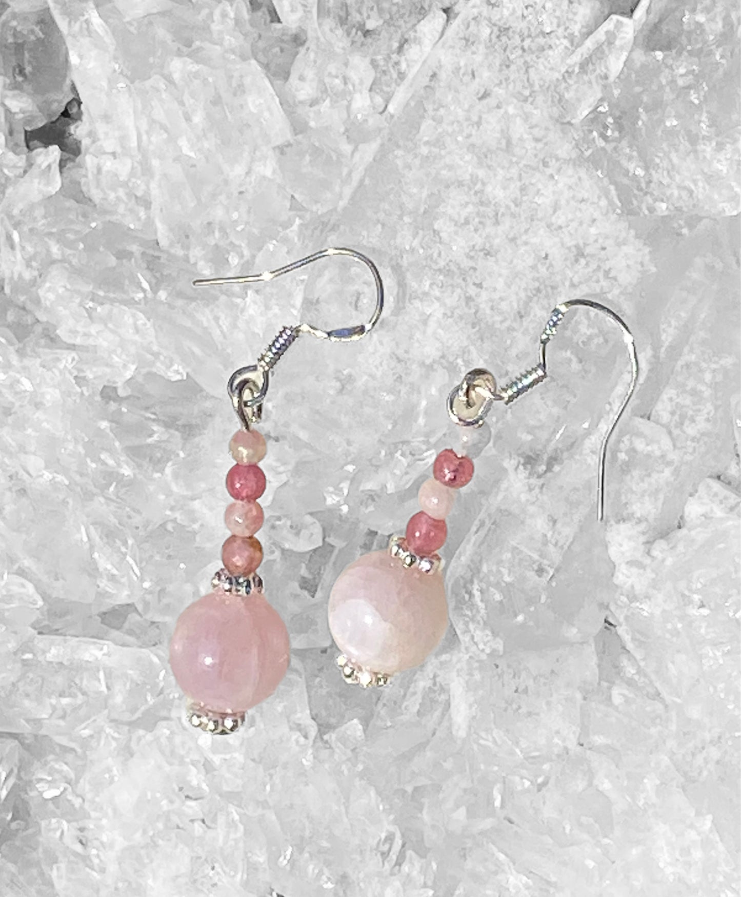 Pink Kunzite 925 Earrings