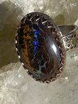 Qld Boulder Opal Ring 14k Gold Filled