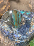 Artisan Kingman Turquoise Sterling Silver Statement Ring
