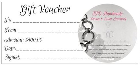 TFD Jewellery and Crystals Gift Voucher