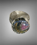 Handmade Sterling Silver Ruby in Kyanite Ring