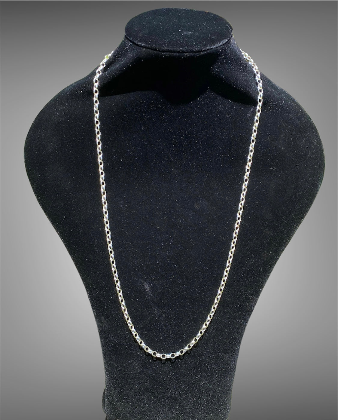 Solid Sterling Silver Unisex Belcher Link Chain